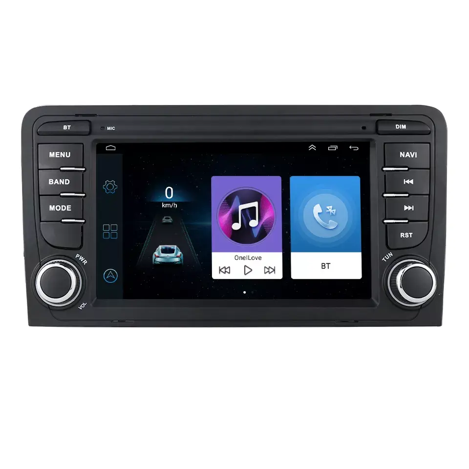 Auto stereo 7 inch android 12 touch screen car radio for Audi A3 8P S3 RS3 Sportback