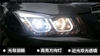 AKD voiture style pour Chevrolet Cruze 09-16 Longding phare assemblage lentille pleine LED ange oeil xénon lampe double U modification