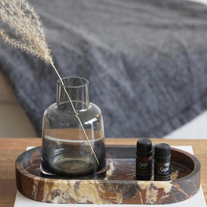 OEM/ODM Logo dimensione doccia deposito decorativo in marmo naturale vassoio di lusso ovale <span class=keywords><strong>Nero</strong></span> Portoro marmo vassoi - Product Image 6