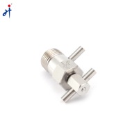 Acier inoxydable 1/4in. Vanne de purge NPT à filetage mâle 6000psi Vannes de purge de liquide et de gaz