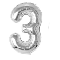 Ballons en feuille d'aluminium argentés de 32 pouces, ballons en Mylar à chiffres de 0 à 9 pour la décoration de fête d'anniversaire