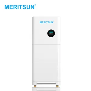 MeritSun-sistema de almacenamiento Solar todo en uno, batería de litio, 100ah, 200ah, EU Power Plus