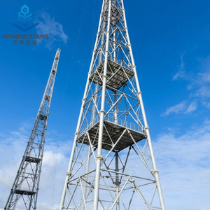 Tour <span class=keywords><strong>de</strong></span> télécommunication moderne <span class=keywords><strong>en</strong></span> acier galvanisé à chaud, haute résistance <span class=keywords><strong>au</strong></span> vent, fortification sismique pour antenne radio et alimentation électrique - Product Image 1