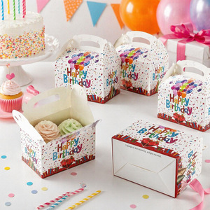 Scatola Regalo per Cupcake e Caramelle con Motivo Palloncini, Decorazione per Feste di Compleanno, Vendita all'Ingrosso - Product Image 5
