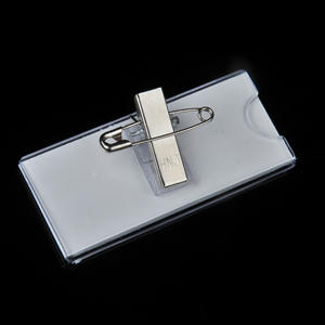 Étiquettes nominatives en acrylique, badges scolaires, épingles à revers et plaques nominatives avec clips métalliques durables - Product Image 1