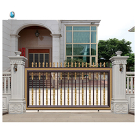 Design moderne, portail pliant automatique en aluminium pour appartements, murs extérieurs, hôtels, jardins, styles de balançoire coulissante