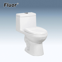 WC monobloc en porcelaine blanc style rétro avec réservoir intégré – Fournisseur de sanitaires en céramique pour femmes