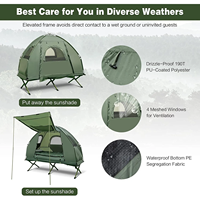 Fabrication professionnelle de tentes-lits de camping automatiques surélevées pour la pêche et le camping en plein air