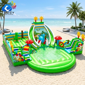Toboggan <span class=keywords><strong>aquatique</strong></span> gonflable haut de gamme avec piscine d'atterrissage, toboggan gonflable portable pour <span class=keywords><strong>parc</strong></span> de vacances et centre de jeux aquatiques - Product Image 1