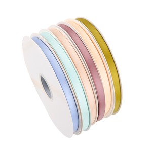 Nine-Colored Ribbon Satin Ribbon 1Cm Polyester Decorative Craft Supply Handmade Diy Bow Hair Accessory - Product Image 5