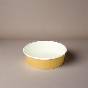 Bols en papier kraft sulfurisé de qualité alimentaire couvercles emballage alimentaire à emporter avec logo personnalisé pour soupe salade pour traiteur - Product Image 4