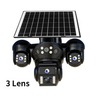 Caméra de sécurité extérieure solaire 4G Goobsafe 9MP avec lampe de rue, LED 36W, détection PIR, Cloud et carte mémoire, Wi-Fi