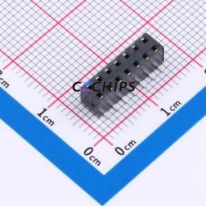 MMS-107-02-L-DV Pin Socket SMD,P=2mm Connector ( Pitch: 2mm )( Row Spacing: 2mm )( Mounting Type: Vertical Mount ) - Product Image 1
