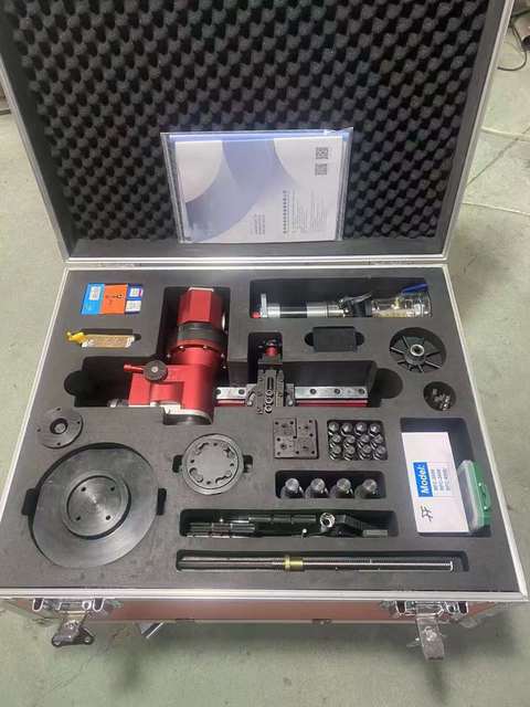 FLP-610 Inner Mounted Automatic Feeding Rtj Groove 50-610mm Pneumatic Flange Facing Machine