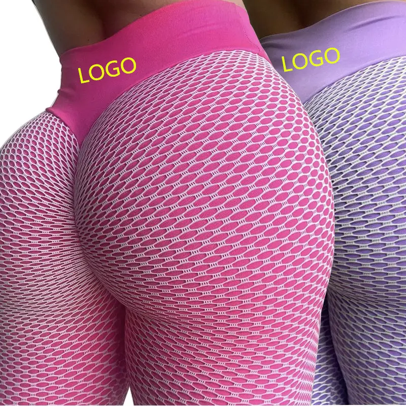 Fashion Ladies High Waisted Tight Sport Workout Butt Lift Yoga Pants Tik Tok Fitness Custom Leggings For Women