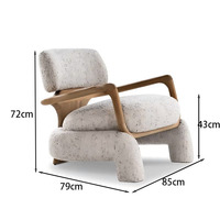Fauteuil simple rétro nordique chaise d'encre en bois de concepteur moderne pour manger pour la maison hôtel ou appartement pour salon chambre