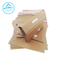 Enveloppes en papier kraft brun couché sur mesure A3 A4 A5 avec poignée en ruban pour cadeaux, emballage de vêtements, enveloppes photo, offset