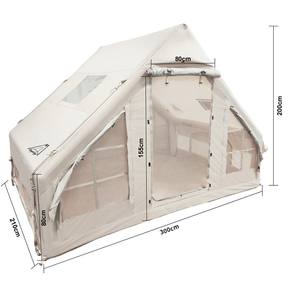 Tente de camping gonflable légère 15KG Portable 3000mm Imperméable 6.3 ㎡   Tente pour 3-4 personnes pour les voyages en voiture et les aventures en plein air OEM - Product Image 2