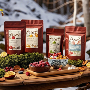 ถุงกระดาษคราฟท์สีน้ำตาลพร้อมซิปสำหรับใส่ขนมผลไม้อบแห้งเป็นมิตรต่อสิ่งแวดล้อม - Product Image 6