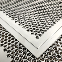 Gril en métal perforé à trou hexagonal