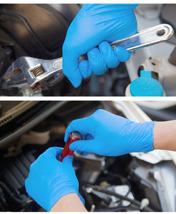 Перчатки нитриловые одноразовые без латекса и пудры, с индивидуальным логотипом, для уборки, кухни, сада, спа, салонов красоты, маникюра - Product Image 5