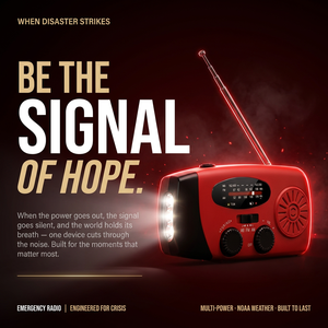Radio de Emergencia Solar con Linterna LED de 2000 mAh, Resistente al Agua, Directo de Fábrica, para Preparación en Caso de Huracán - Product Image 5