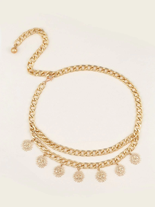 Luxe Sexy Vague Taille Chaîne Ceinture Soleil Charme Corps Bijoux pour <span class=keywords><strong>Plus</strong></span> La Taille - Product Image 3