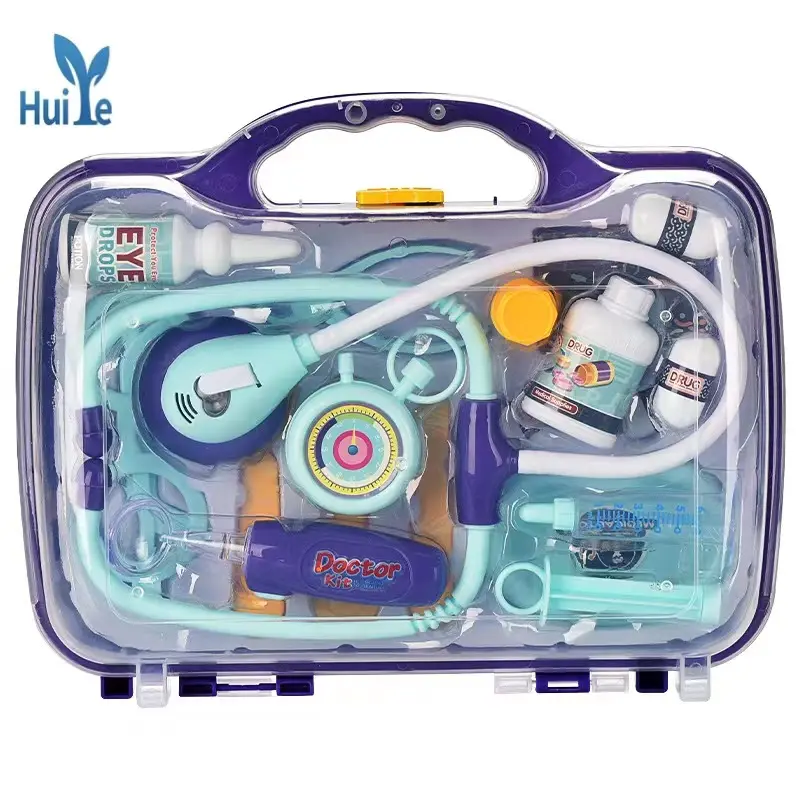 Huiye Pretend Doctor Role Play Preschool Toy Set Children's Montessori Education Toys Medical Tool Box Educative Toys For Kids