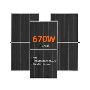 Germany solar panels 650w 660w 665w 670w solar roof panel in stock