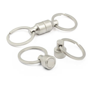 سلسلة مفاتيح مغناطيسية حلقة مفاتيح قوية شخصية مشبك مغناطيسي أسود قوي قابل للفصل سلسلة مفاتيح مخصصة - Product Image 2