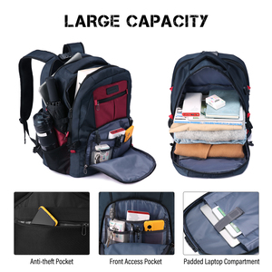 Haute qualité personnalisé chaud femmes hommes école collège <span class=keywords><strong>17</strong></span> <span class=keywords><strong>pouces</strong></span> <span class=keywords><strong>ordinateur</strong></span> sac à dos d'affaires avec chargement usb pochette d'<span class=keywords><strong>ordinateur</strong></span> portable de voyage - Product Image 2