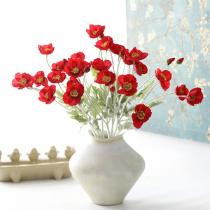 Fiori Artificiali di Papavero Islandese Realistici in 4 Colori, Steli di Papavero Finto per Decorazioni Floreali di Hotel, Casa <span class=keywords><strong>e</strong></span> Matrimoni - Product Image 4