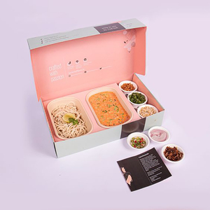 Boîte à lunch jetable personnalisée avec logo imprimé, pour repas, <span class=keywords><strong>brunch</strong></span>, bento, emballage de livraison à <span class=keywords><strong>emporter</strong></span> avec <span class=keywords><strong>plateau</strong></span> alimentaire et compartiments - Product Image 5