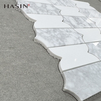 Mosaïque en pierre naturelle découpée au jet d'eau - Écologique, résistante à l'eau, surface mate, épaisseur 7 mm, moderne, pour cour d'école, hôpital