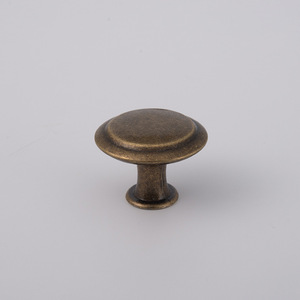 Round Cabinet <b>Knob</b> Iron Zinc Alloy 27mm Minimalist Design For Drawer Furniture Handle <b>Black</b> Bronze Gold - Product Image 4