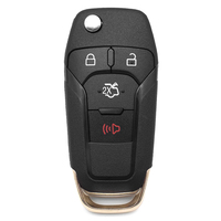 Carcasa de llave remota plegable de 4 botones con hoja de llave HU101, carcasa de llave de coche, funda de llave remota