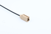 Conector Coaxial ZYX FAKRA LMR-195 de 50 Ohmios y 60 Pulgadas, Conector Recto con Código Z y Conector SMA en Ángulo Recto (RF)