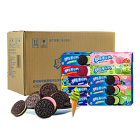 Professionele Exotische Snacks Leverancier Voor Chocoladekoekjes 97G Koekjes Zoete Kaas Gearomatiseerde Rollende Verwerkte Doos Verpakking