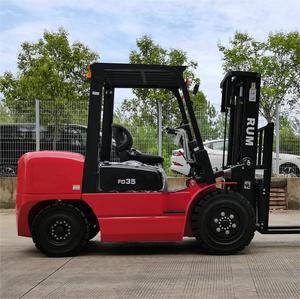 Chariot élévateur diesel de 6 m de hauteur de levage, 3,5 tonnes |   Moteur à combustion interne certifié CE |   <span class=keywords><strong>Prix</strong></span> d'usine en vente - Product Image 2