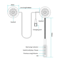 Casque de moto BT8 avec réponse automatique aux appels, casque à commande vocale pour une conduite mains libres en toute sécurité