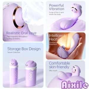Vibrateur portable pour femmes, jouets pour adultes pour femmes et couples, avec 9 modes de vibration, 9 modes de succion et chauffage, stimulateur du point G, du clitoris et des mamelons - Product Image 3