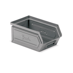Boîte de rangement en métal Fami, taille 1, capacité 1 litre, gris foncé RAL7000 - Product Image 1