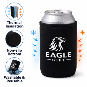 Custom Sublimation Neoprene Stubby Holder 12oz Collapsible Can Cooler Sleeve Insulated <b>Foam</b> Beer Drink Coozies - Product Image 3