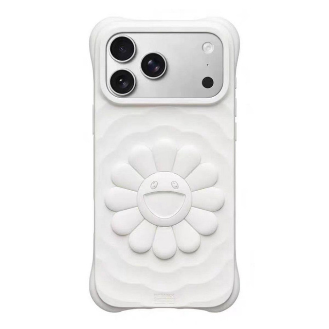 Full Shockproof High-end 3D Sunflower Silicone Phone Case for iphone 16 17 18 Pro Max Mobile Protective Shell Anti-fingerprint