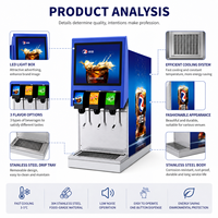Fabrieksdirect 3 smaken commerciële frisdrankautomaat Cola Post Mix machine voor fastfoodrestaurants