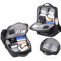 Marksman Mochila para ordenador portátil de 17 pulgadas Bolsa DE ORDENADOR DE NEGOCIOS antirrobo personalizada Puerto de carga USB Oxford impermeable Promocional de fábrica