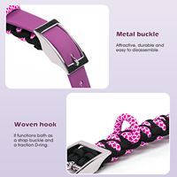 Collier pour chien en nylon tissé PVC souple, réglable, confortable et durable, avec boucle métallique, idéal pour les promenades – Vente chaude