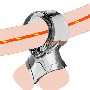 แหวนรององคชาตชาย 3 in 1 แบบนุ่ม พร้อมคุณสมบัติช่วยชะลอการหลั่ง ผลิตจากซิลิโคนและ TPE ของเล่นทางเพศสำหรับเพิ่มขนาดองคชาต - Product Image 4