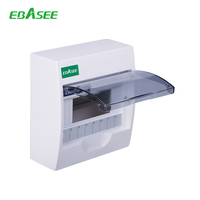 EBASEE Carte de distribution électrique montée en surface Boîte de distribution d'éclairage en pvc 2 voies ~ 24 voies