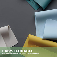 Sets de table et sous-plats en silicone isolant couleur Morandi, style nordique de luxe, résistants à la chaleur, design moderne pour cuisine